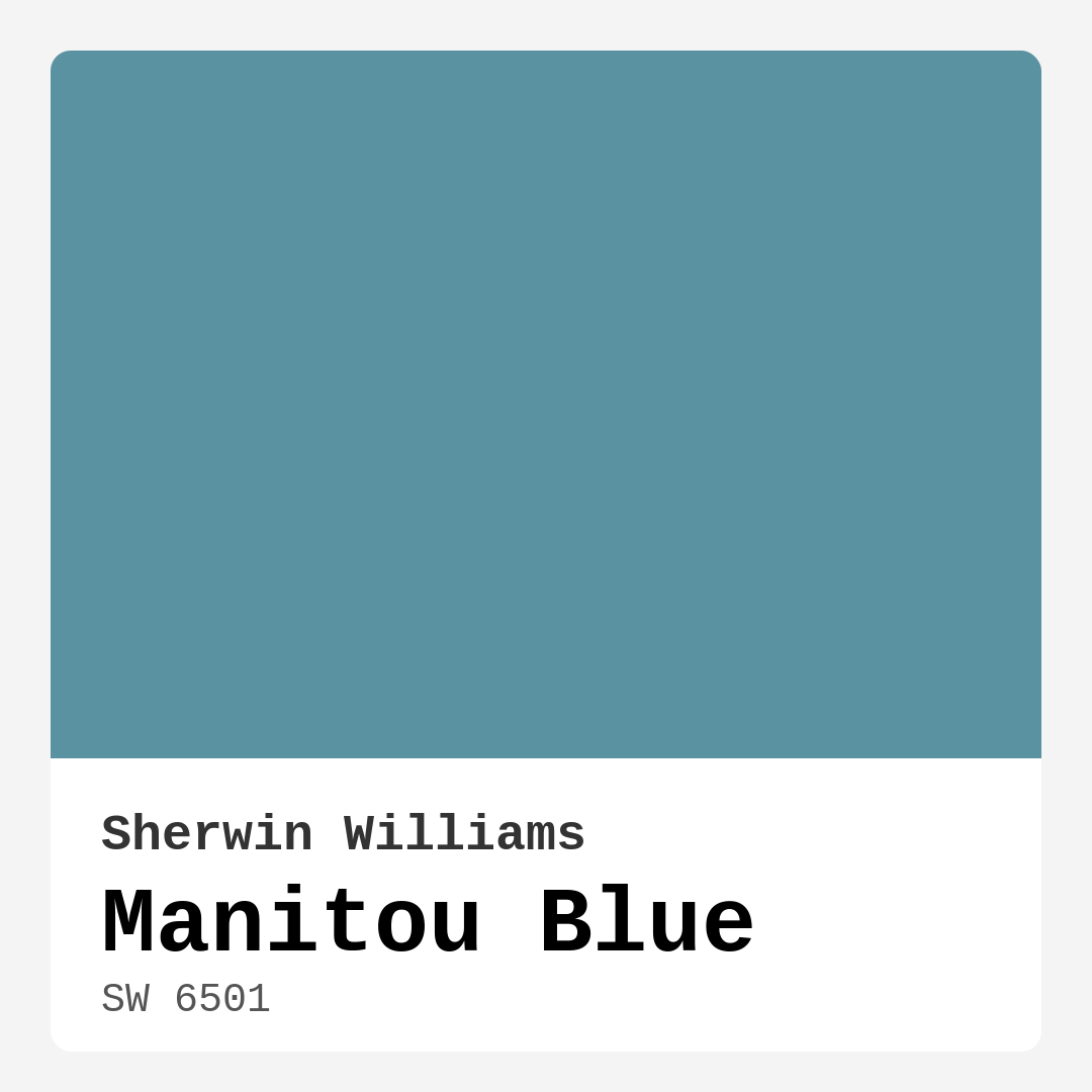 Manitou Blue SW 6501 by Sherwin Williams