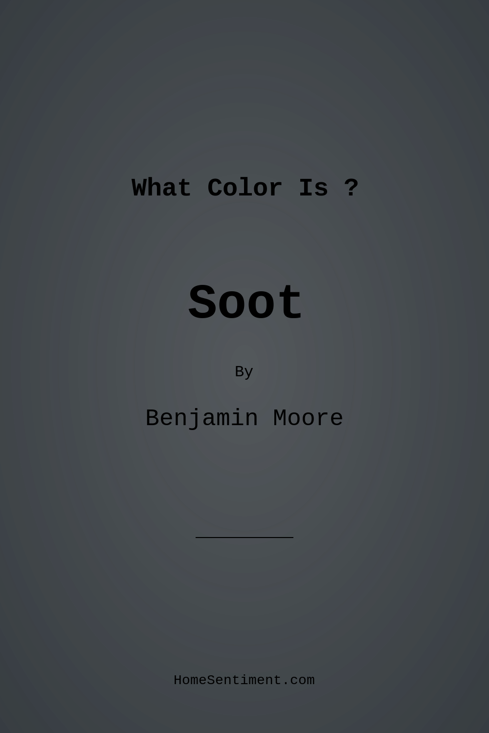 Soot 2129-20 by Benjamin Moore