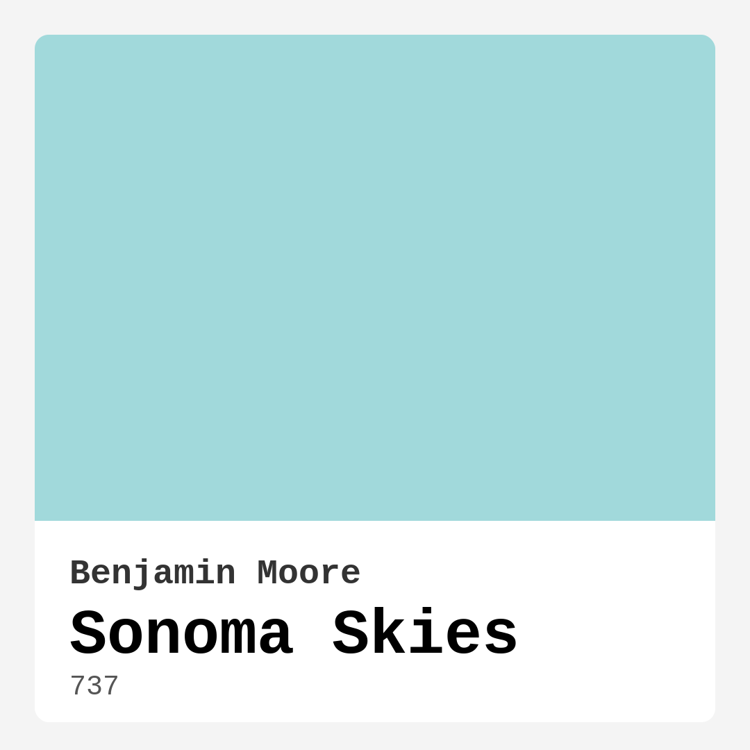 Benjamin Moore Sonoma Skies 737 Real Images