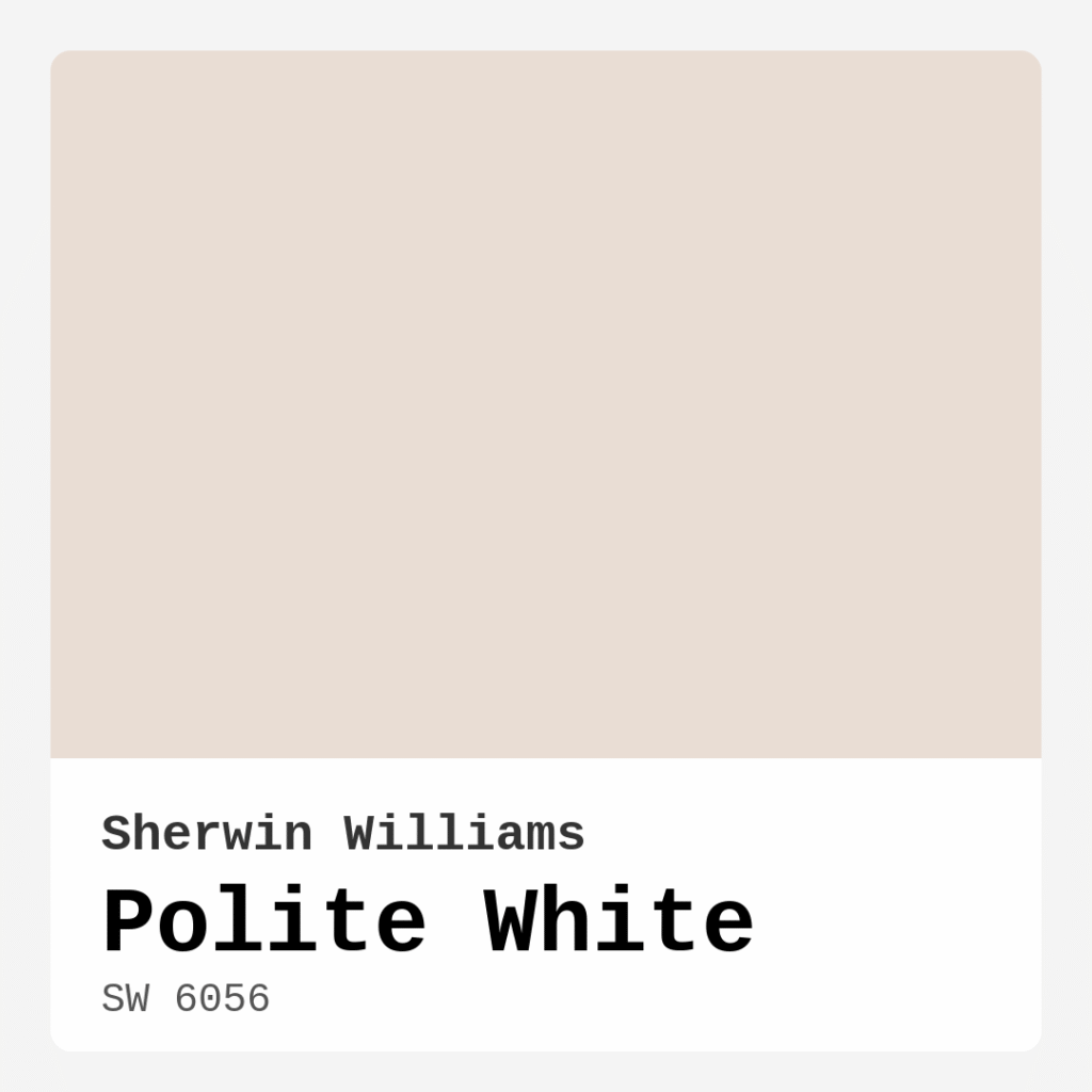 Polite White SW 6056 by Sherwin Williams