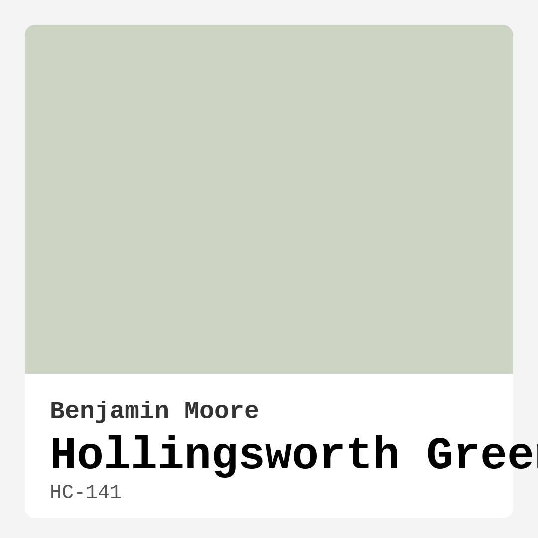 Hollingsworth Green HC-141 by Benjamin Moore