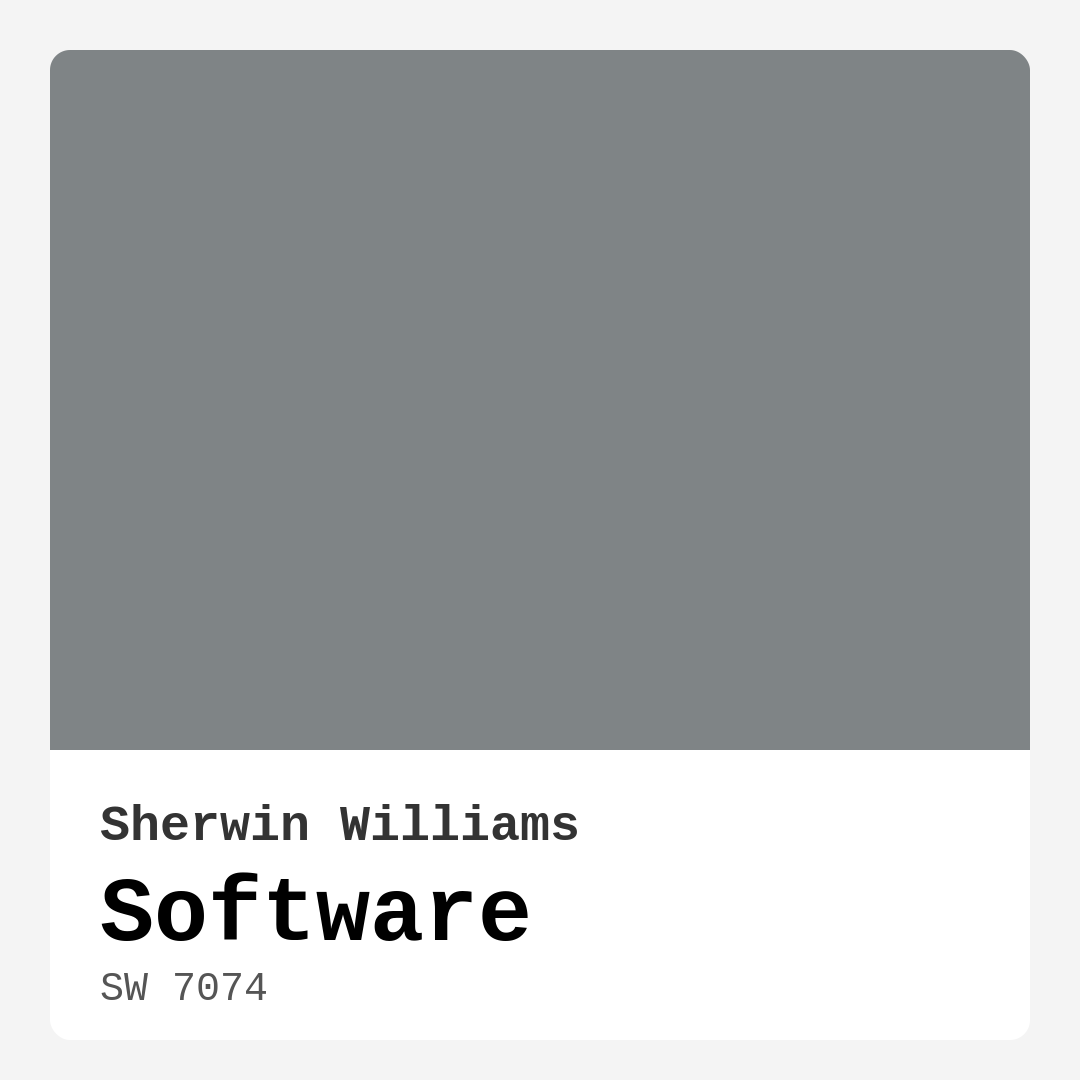 Software SW 7074 by Sherwin Williams