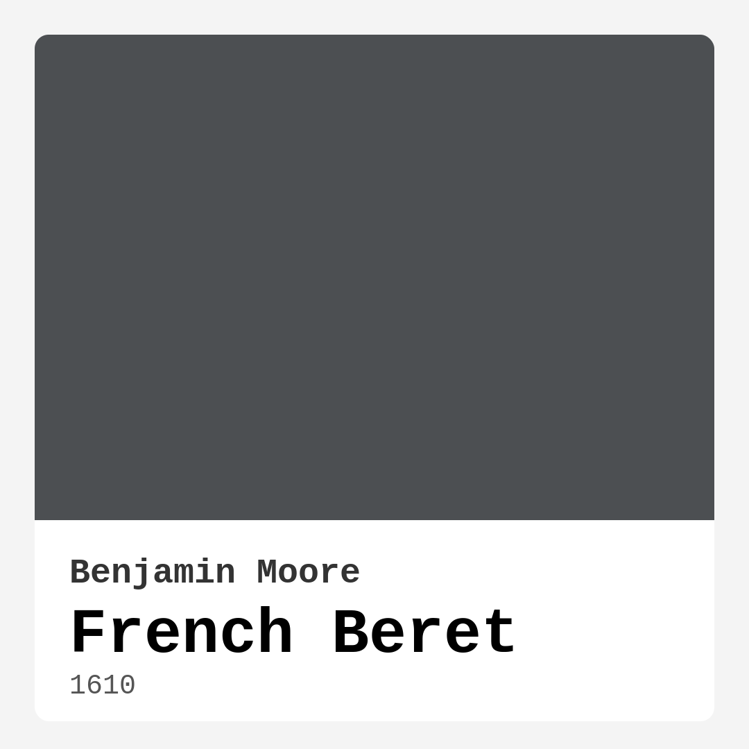 French Beret 1610 by Benjamin Moore