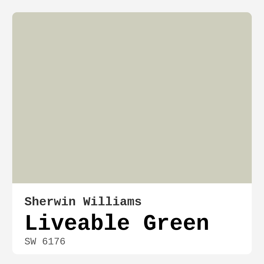 Sherwin Williams Liveable Green SW 6176 Real Images