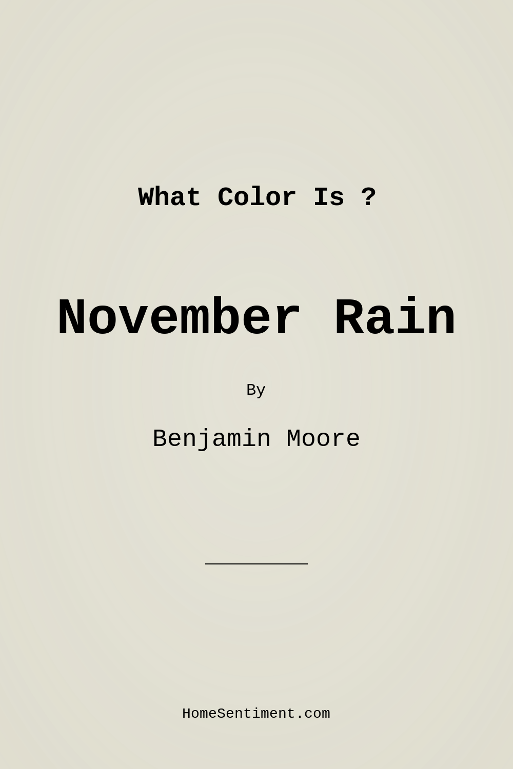 November Rain OC-50 by Benjamin Moore