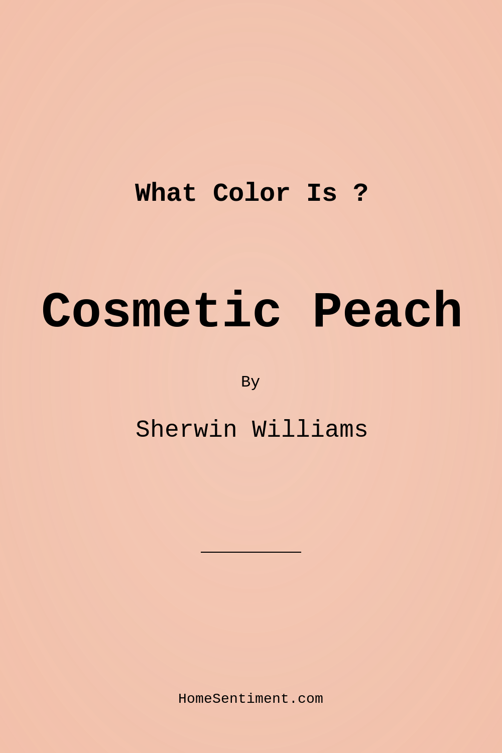 Cosmetic Peach SW 6618 by Sherwin Williams