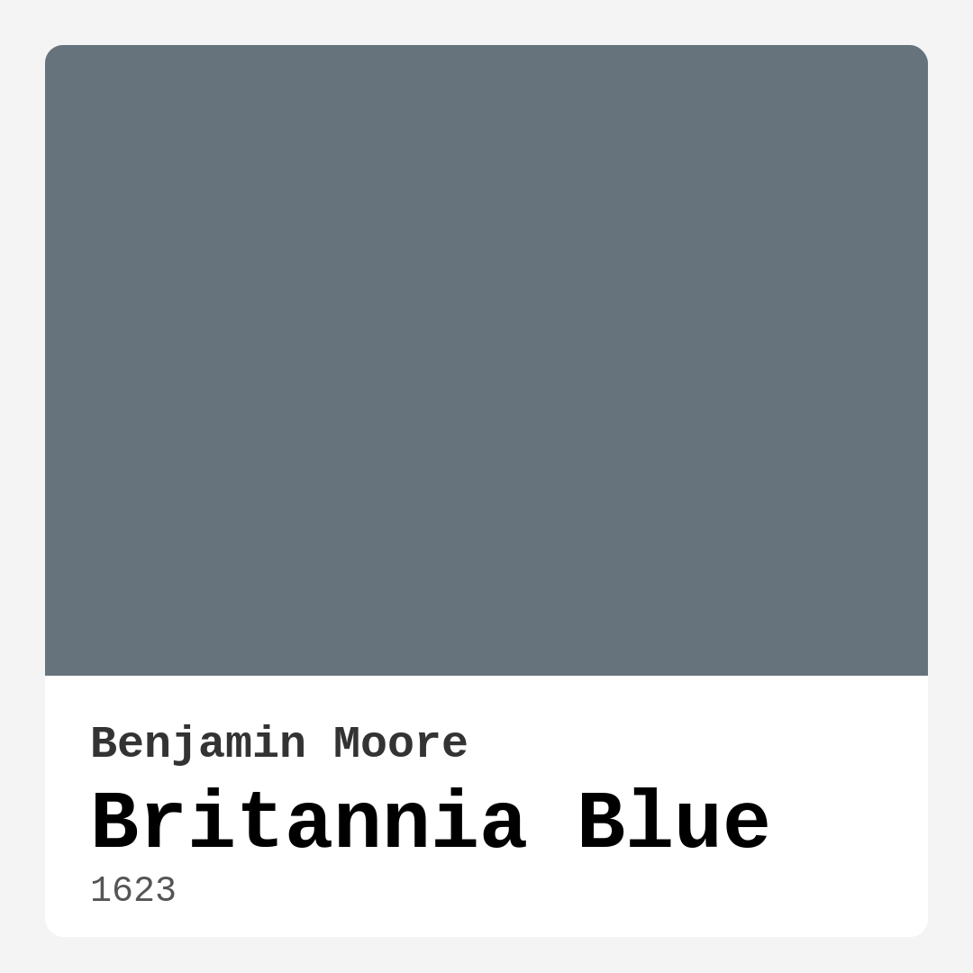 Britannia Blue 1623 by Benjamin Moore