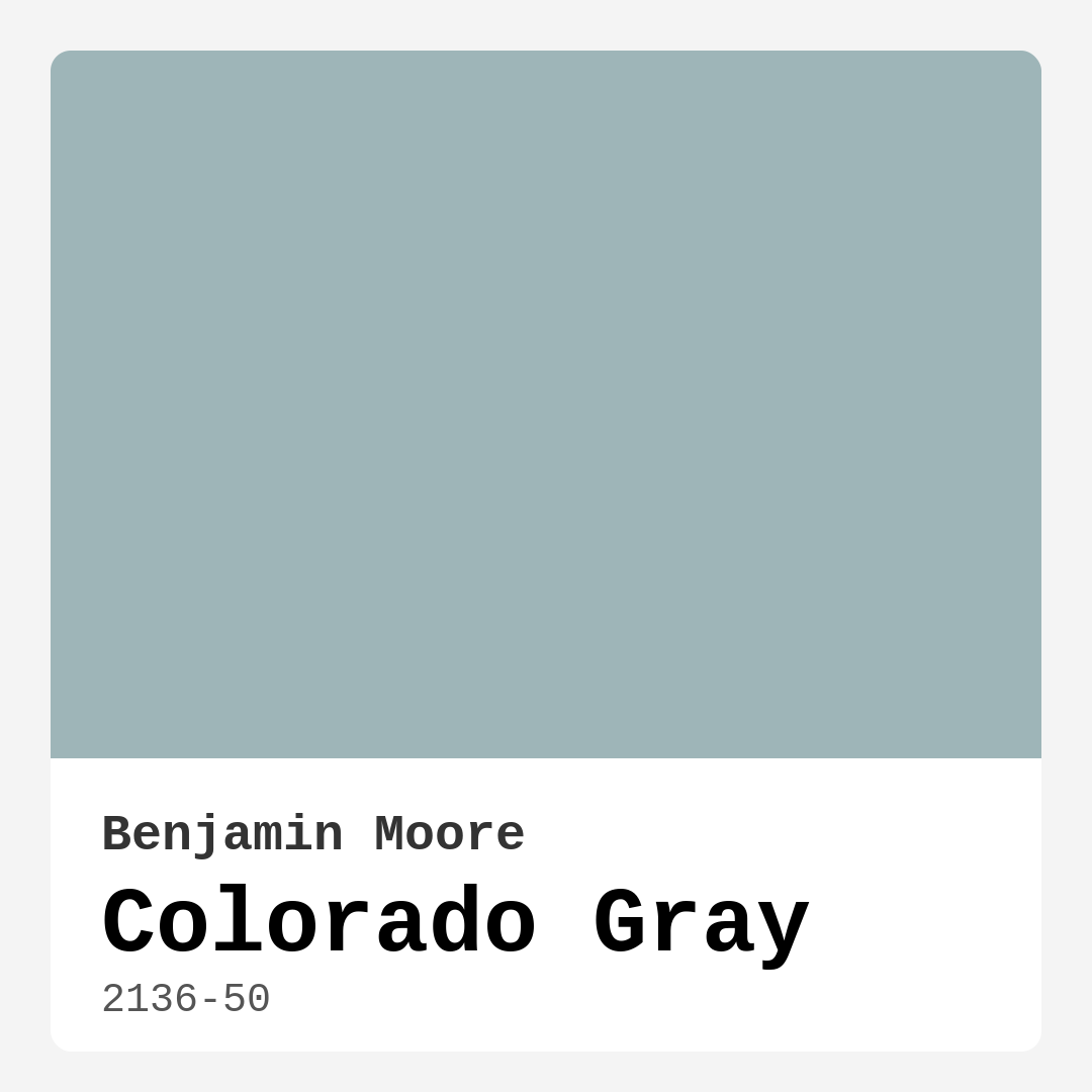 Colorado Gray 2136-50 by Benjamin Moore