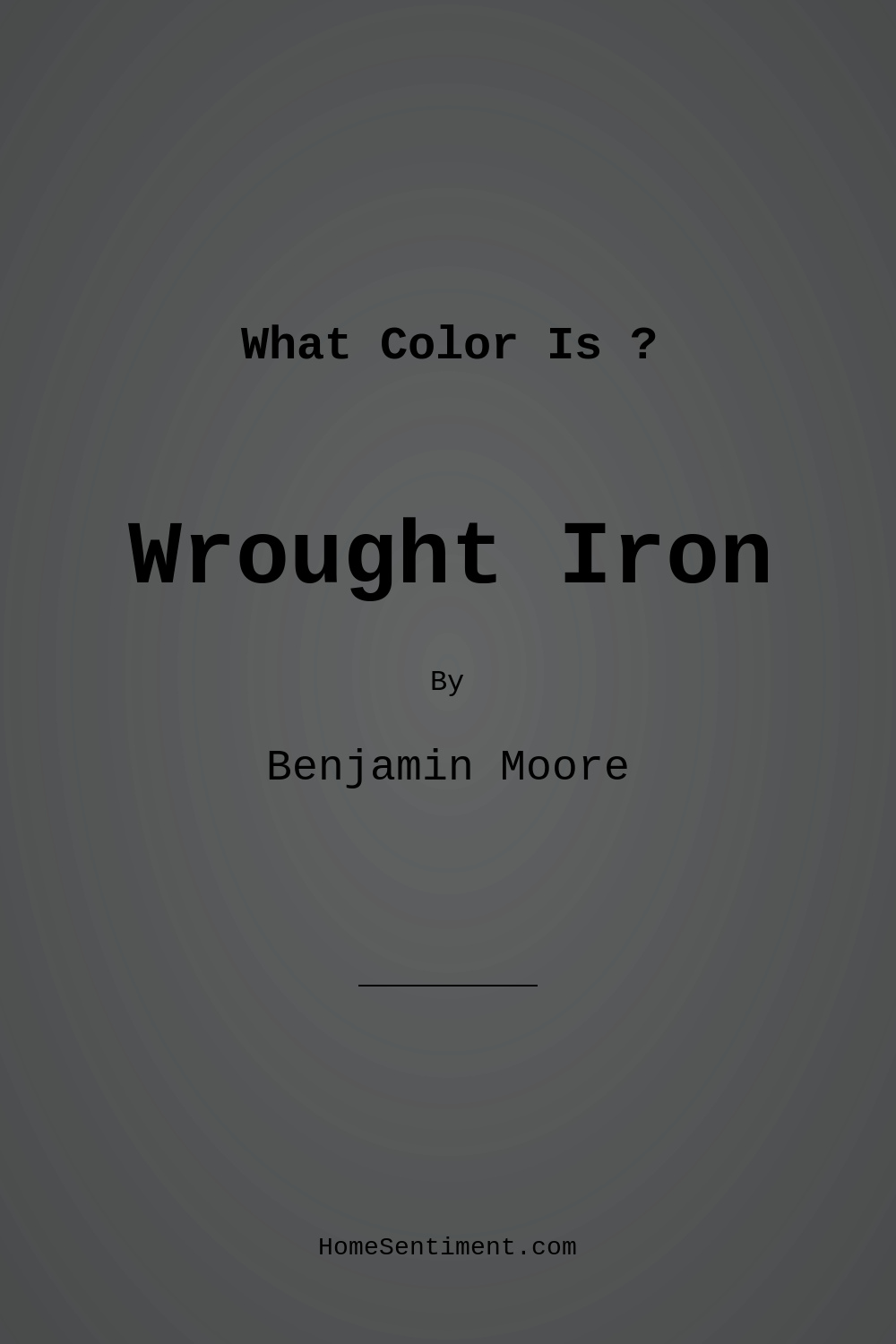 Wrought Iron 2124-10 by Benjamin Moore