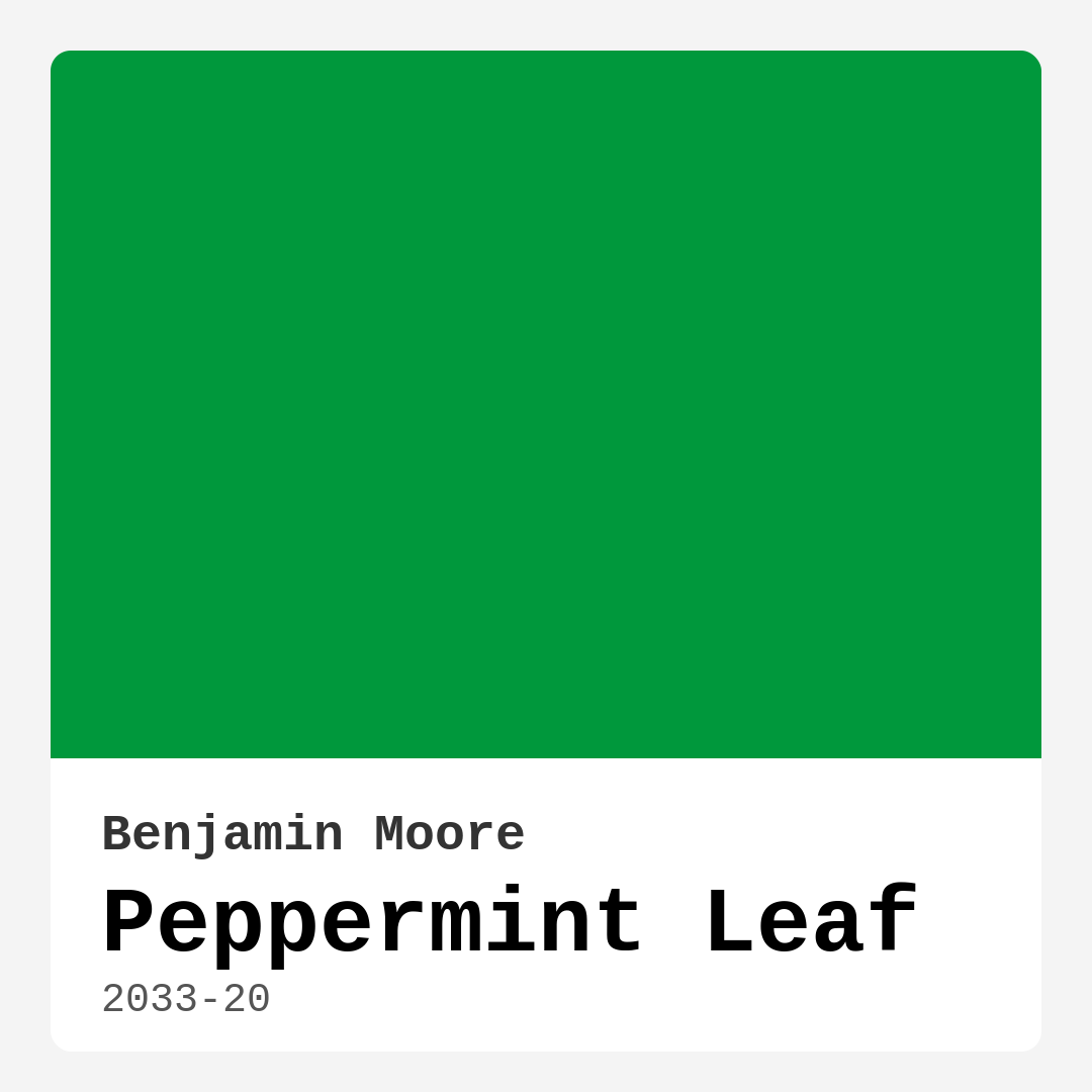 Peppermint Leaf 2033-20 by Benjamin Moore