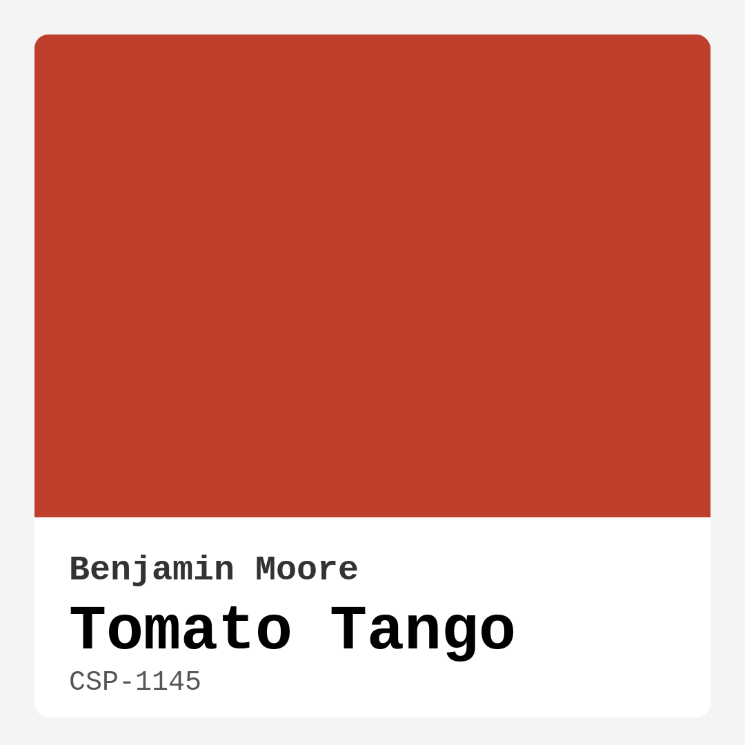 Tomato Tango CSP-1145 by Benjamin Moore