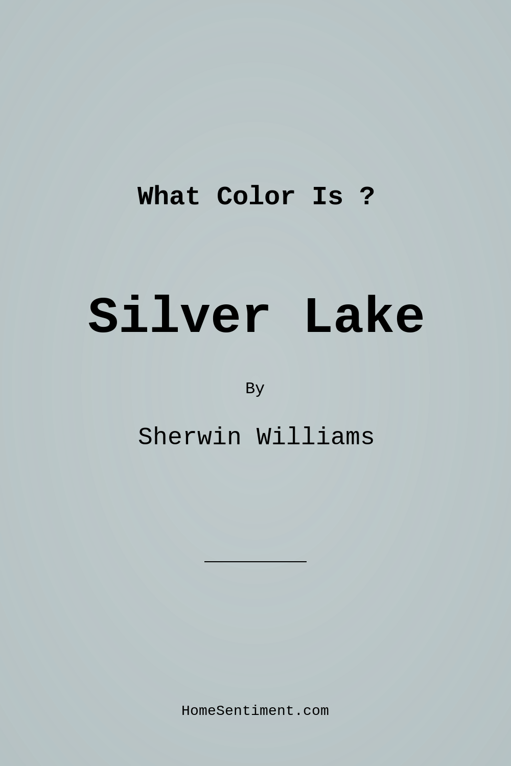 Silver Lake SW 9633 by Sherwin Williams