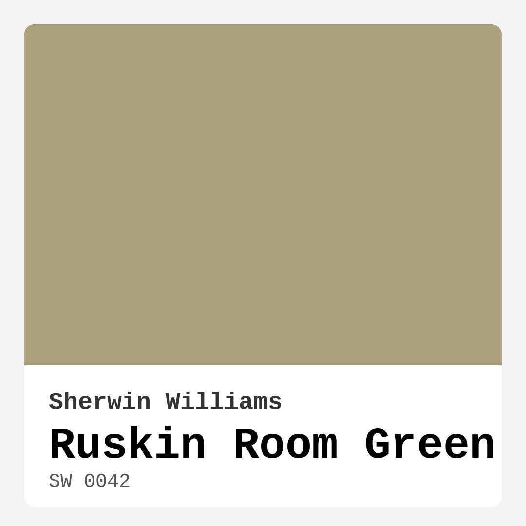 Sherwin Williams Ruskin Room Green SW 0042 Real Images