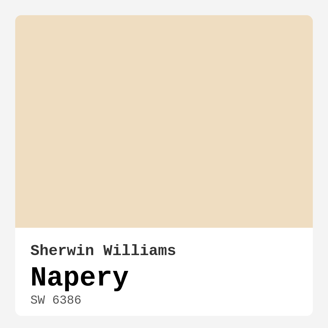Napery SW 6386 by Sherwin Williams