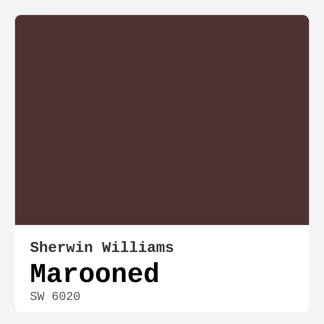 Marooned SW 6020 by Sherwin Williams