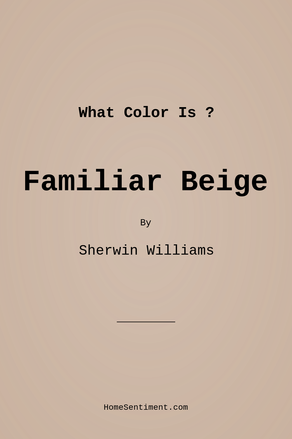 Familiar Beige SW 6093 by Sherwin Williams