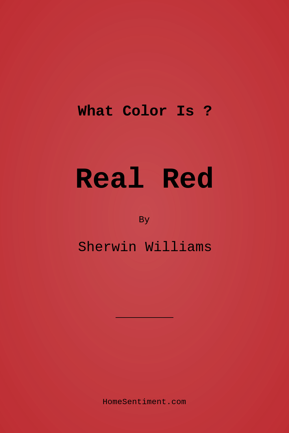 Real Red SW 6868 by Sherwin Williams