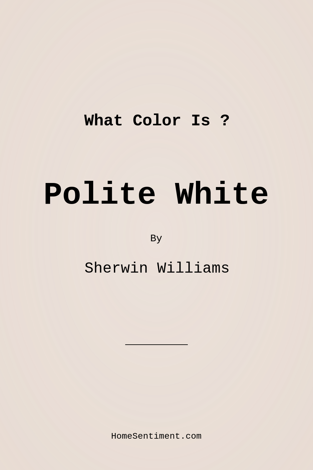 Polite White SW 6056 by Sherwin Williams