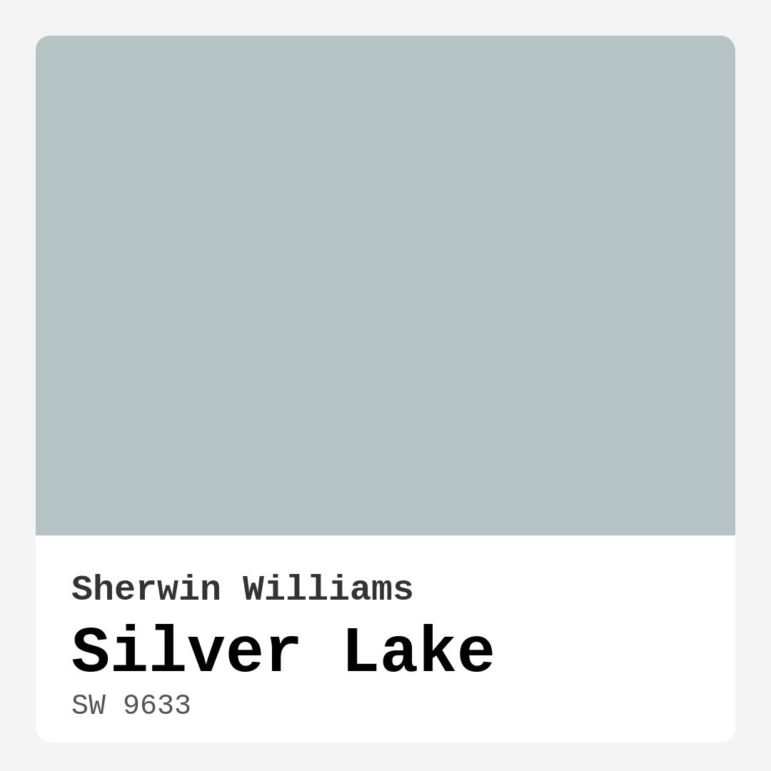 Silver Lake SW 9633 by Sherwin Williams