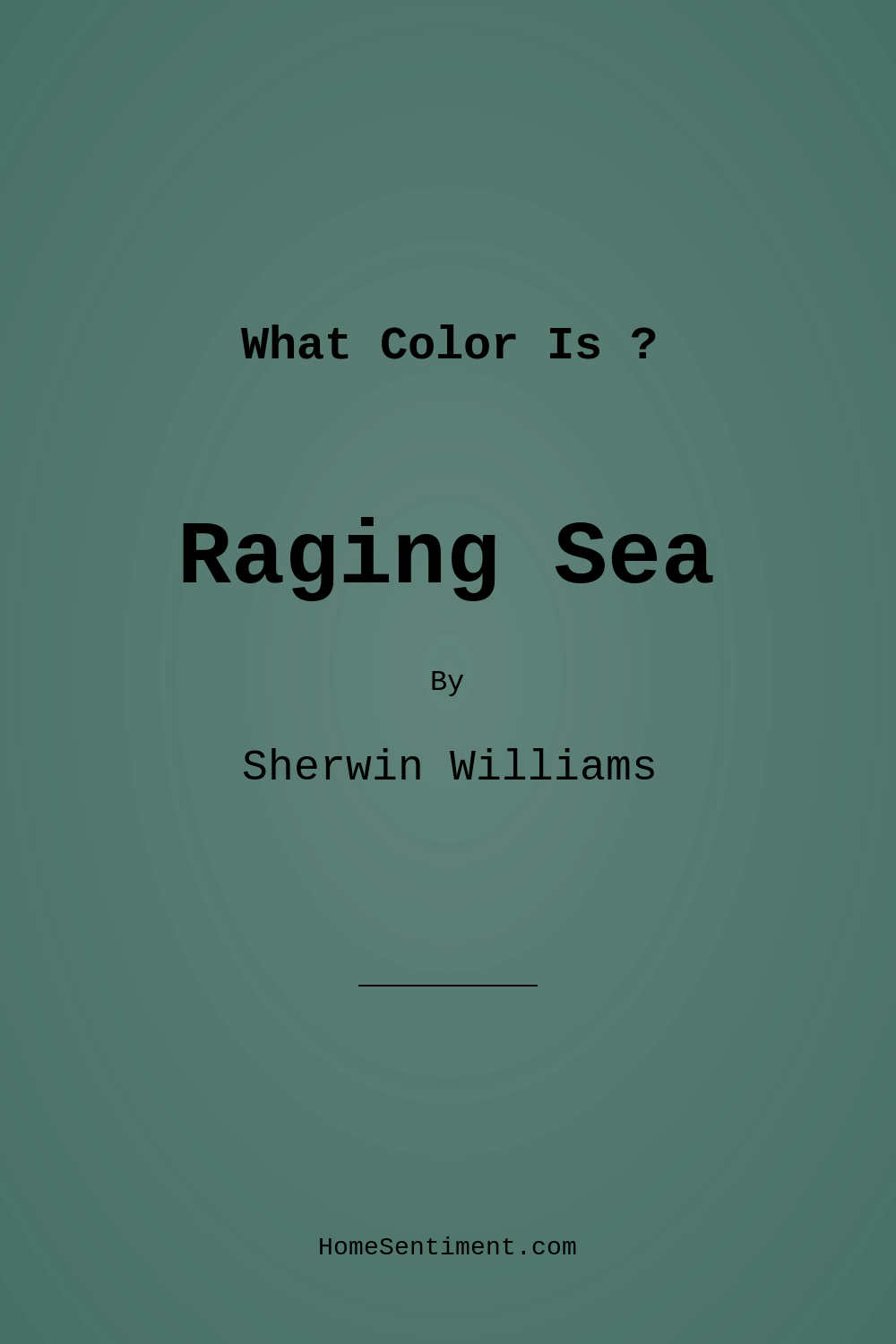 Raging Sea SW 6474 by Sherwin Williams