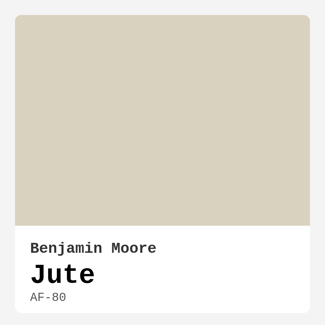 Jute AF-80 by Benjamin Moore