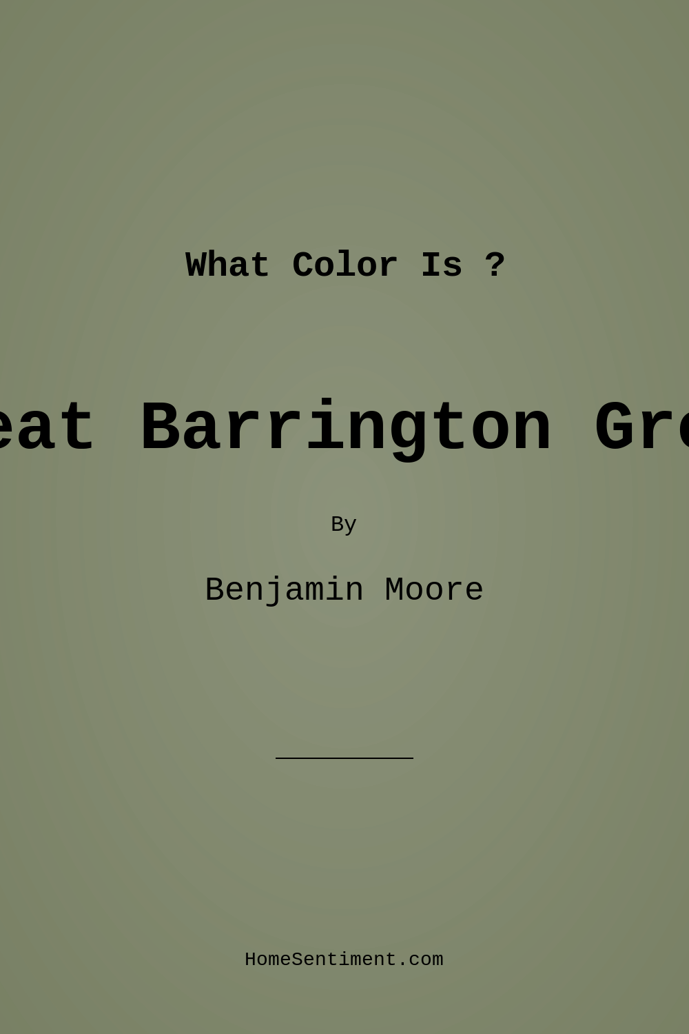 Great Barrington Green HC-122 by Benjamin Moore