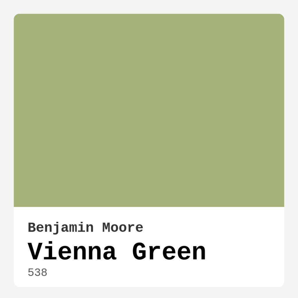 Vienna Green 538 by Benjamin Moore