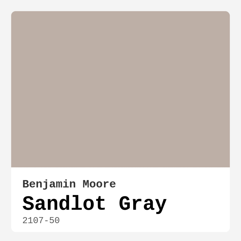 Sandlot Gray 2107-50 by Benjamin Moore