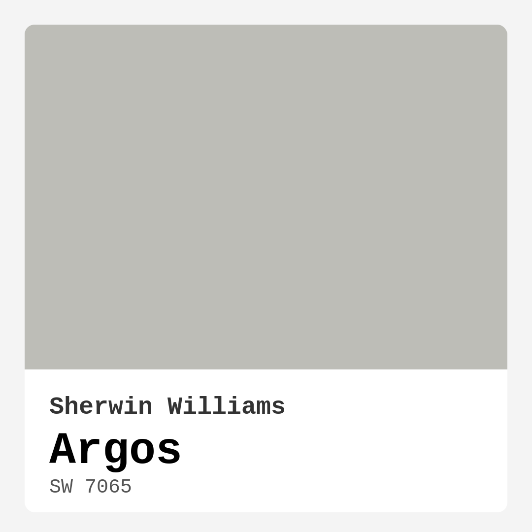 Argos SW 7065 by Sherwin Williams