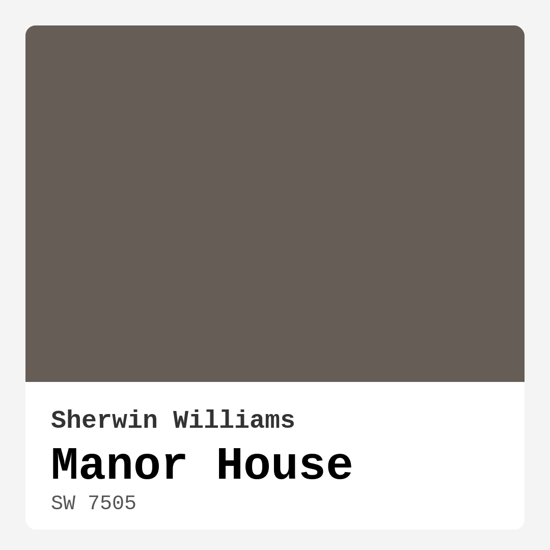 Manor House SW 7505 by Sherwin Williams