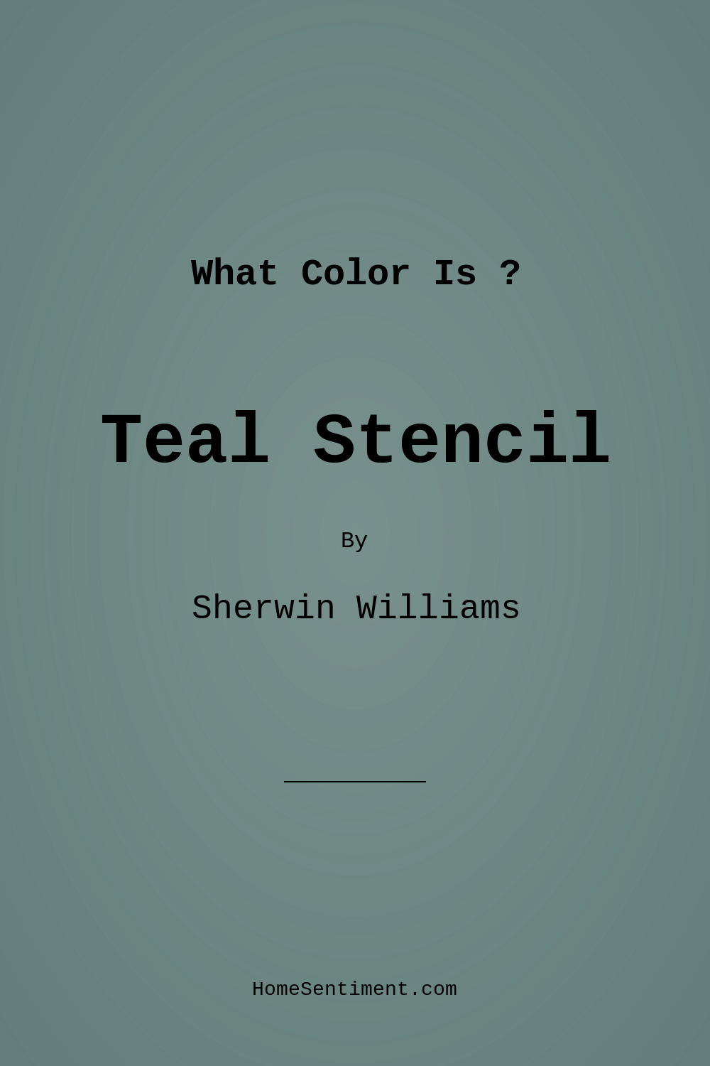 Teal Stencil SW 0018 by Sherwin Williams