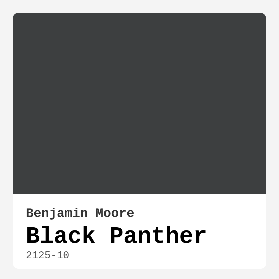 Black Panther 2125-10 by Benjamin Moore