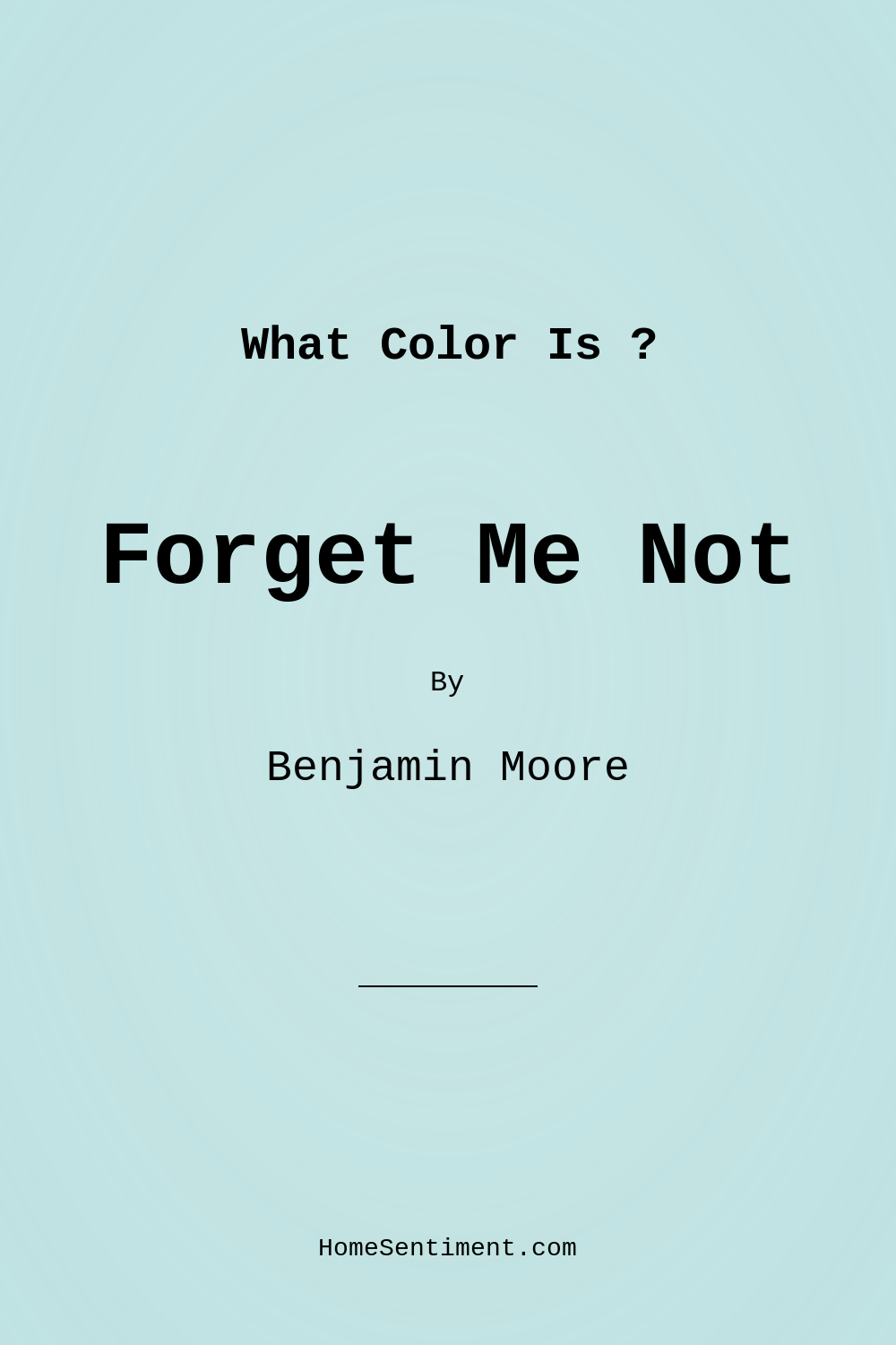 Forget Me Not 2049-60 by Benjamin Moore