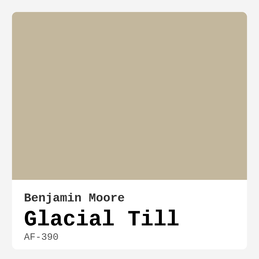Glacial Till AF-390 by Benjamin Moore