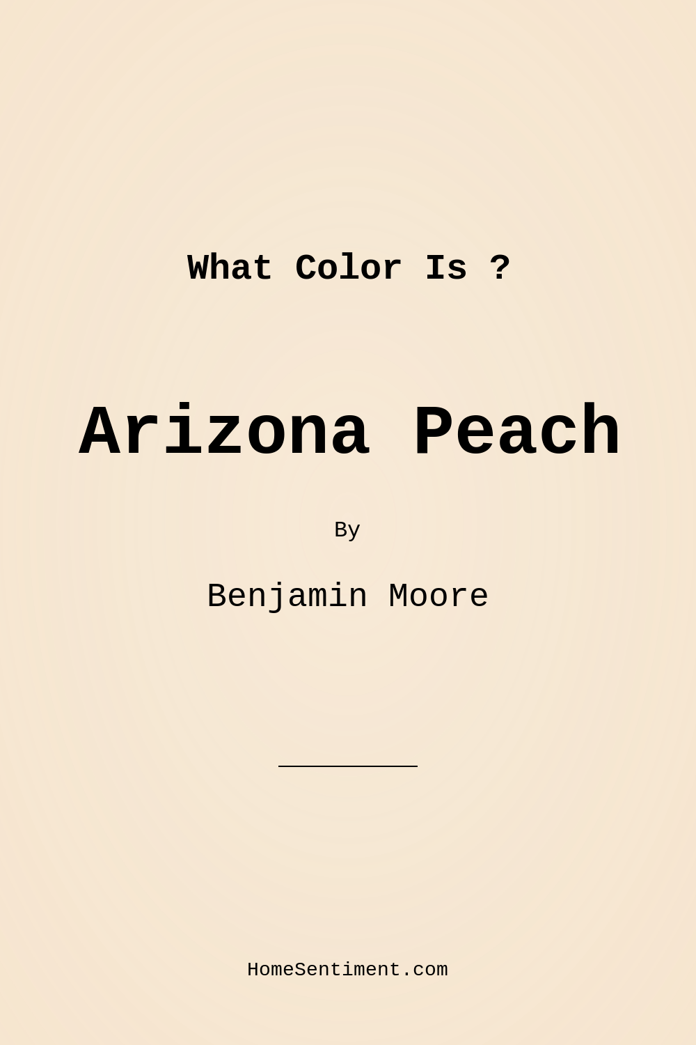 Arizona Peach 92 by Benjamin Moore