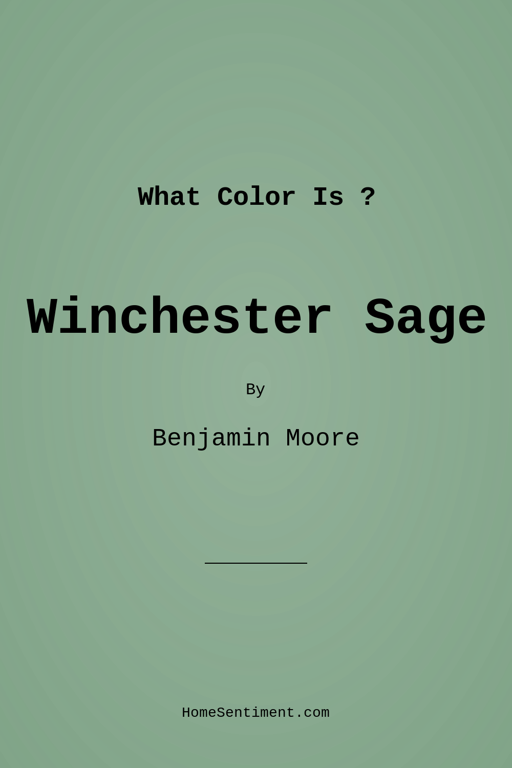 Winchester Sage 628 by Benjamin Moore