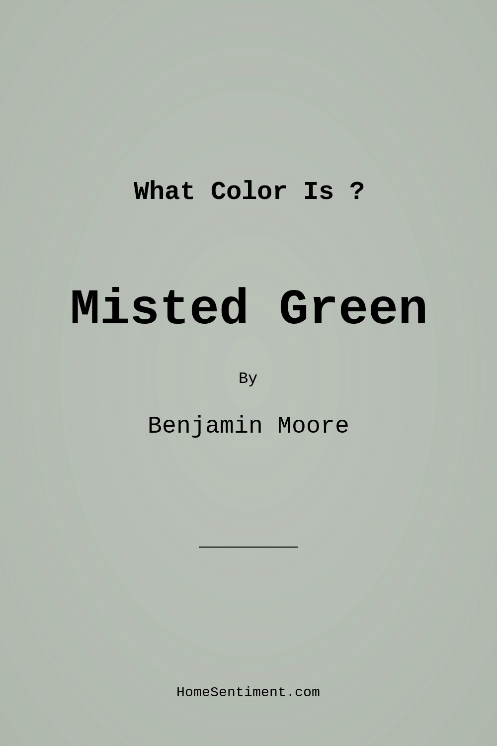 Misted Green 2138-50 by Benjamin Moore