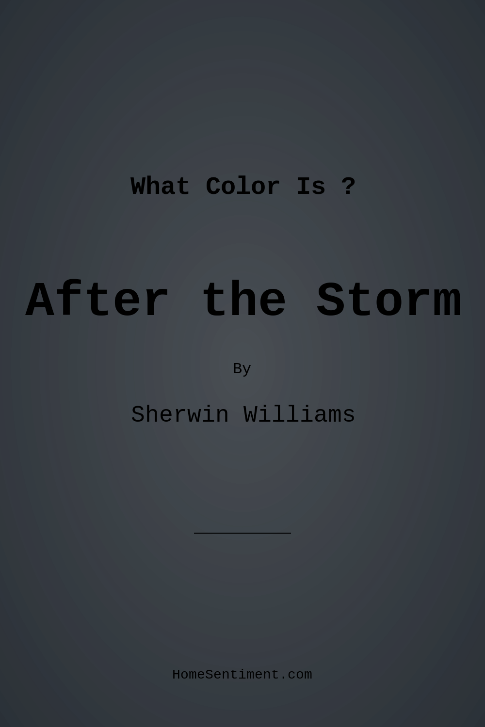 After the Storm SW 9685 by Sherwin Williams