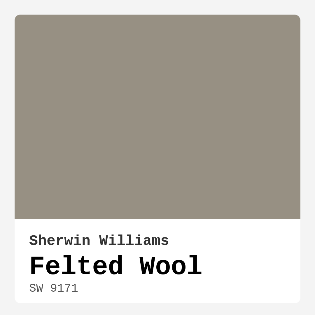 Felted Wool SW 9171 by Sherwin Williams
