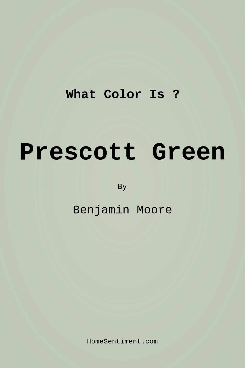 Prescott Green HC-140 by Benjamin Moore