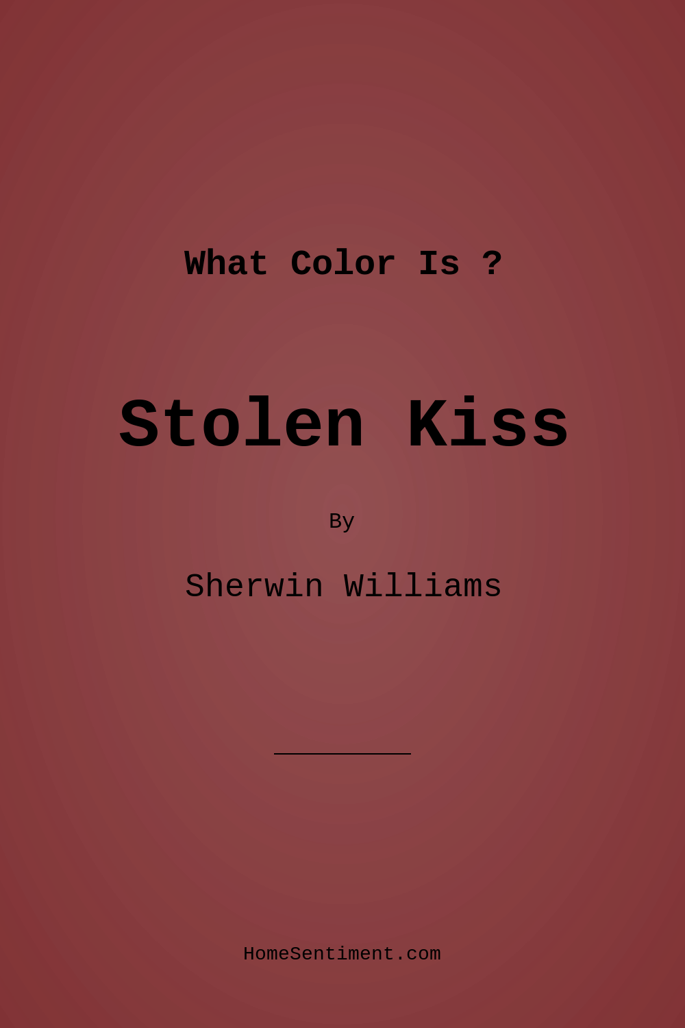 Stolen Kiss SW 7586 by Sherwin Williams