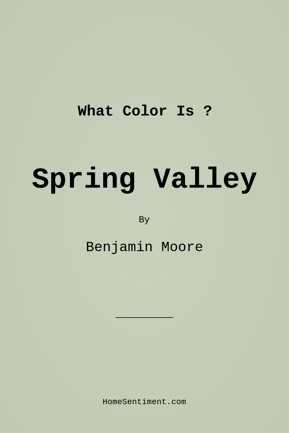 Spring Valley 438 by Benjamin Moore