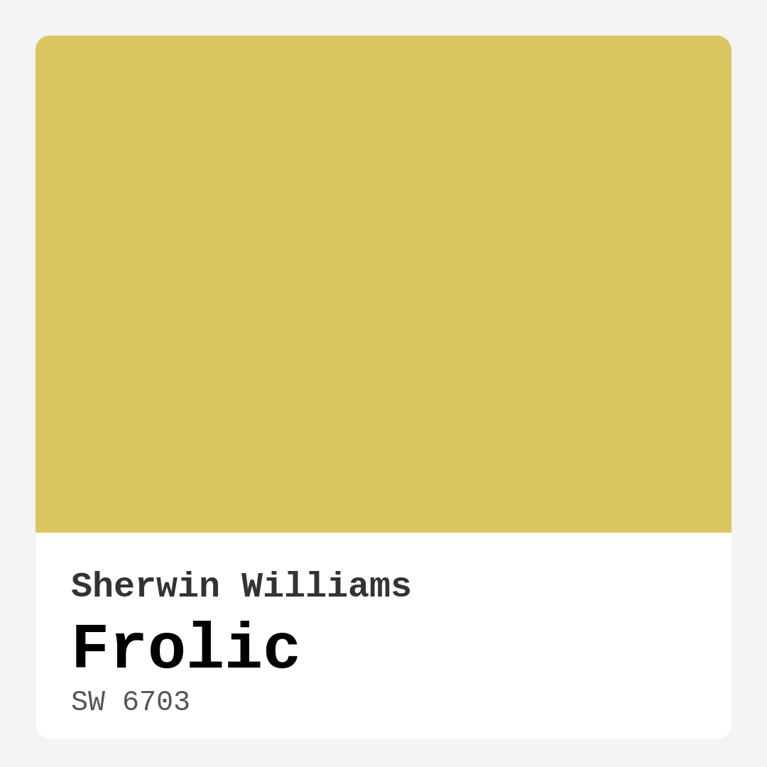 Frolic SW 6703 by Sherwin Williams