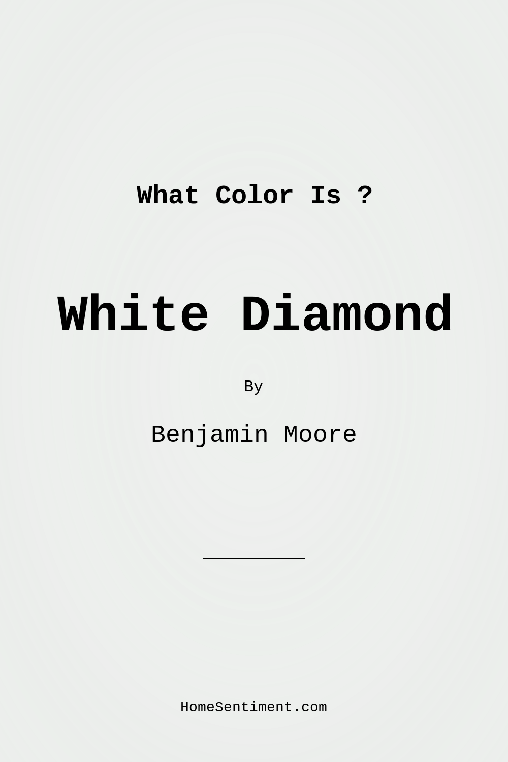 White Diamond OC-61 by Benjamin Moore