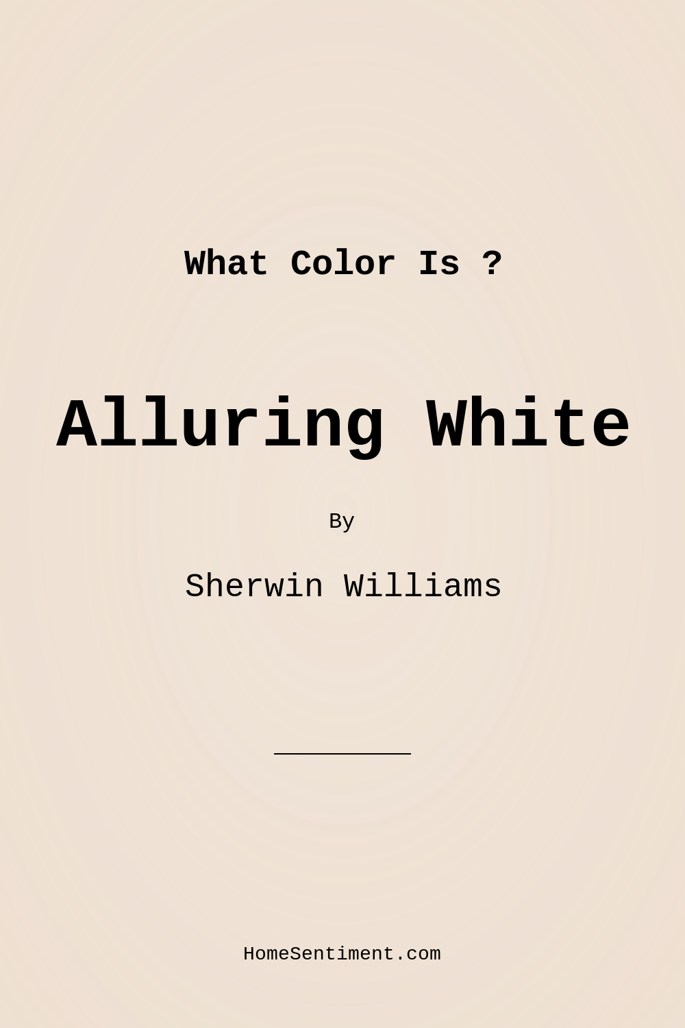 Alluring White SW 6343 by Sherwin Williams