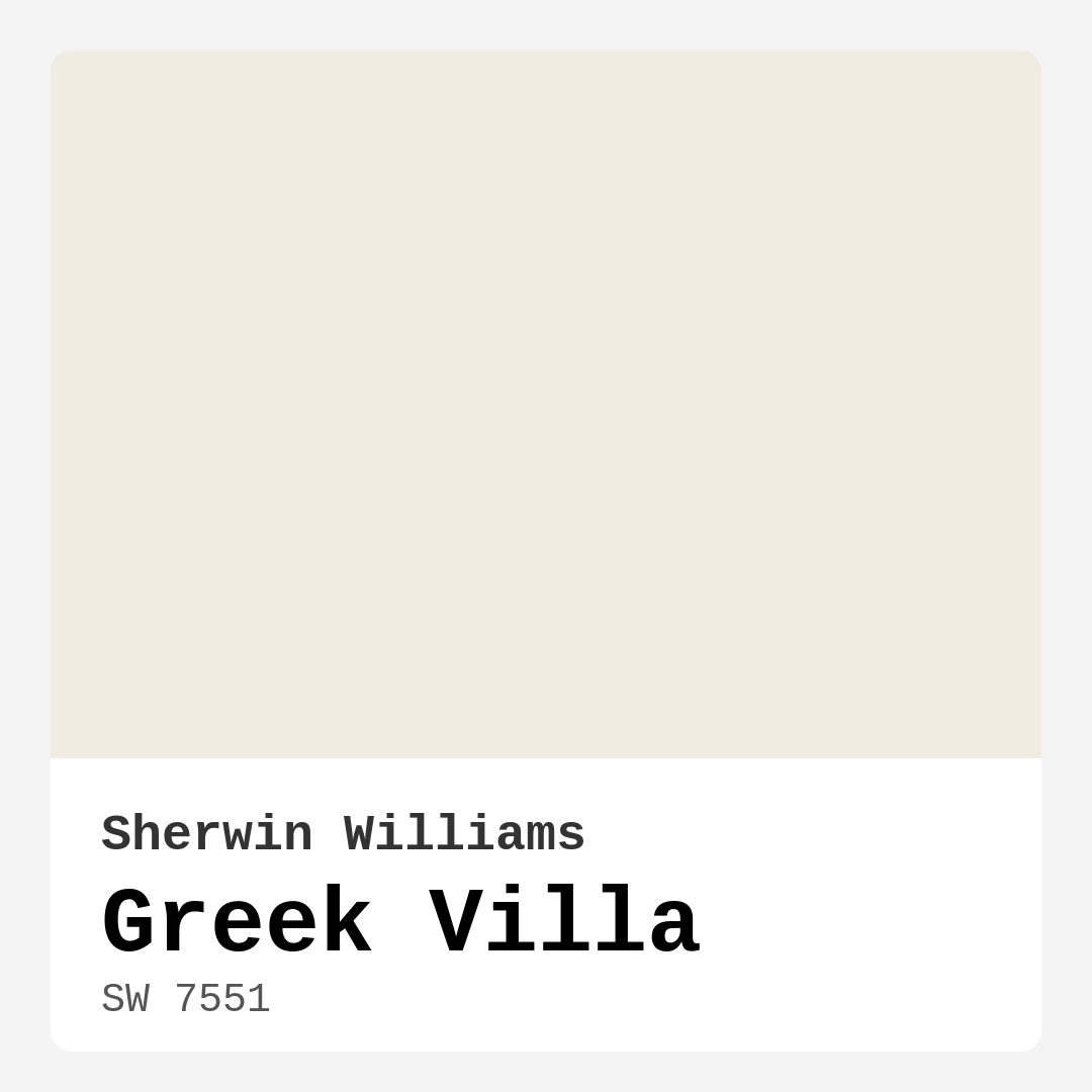 Greek Villa SW 7551 by Sherwin Williams