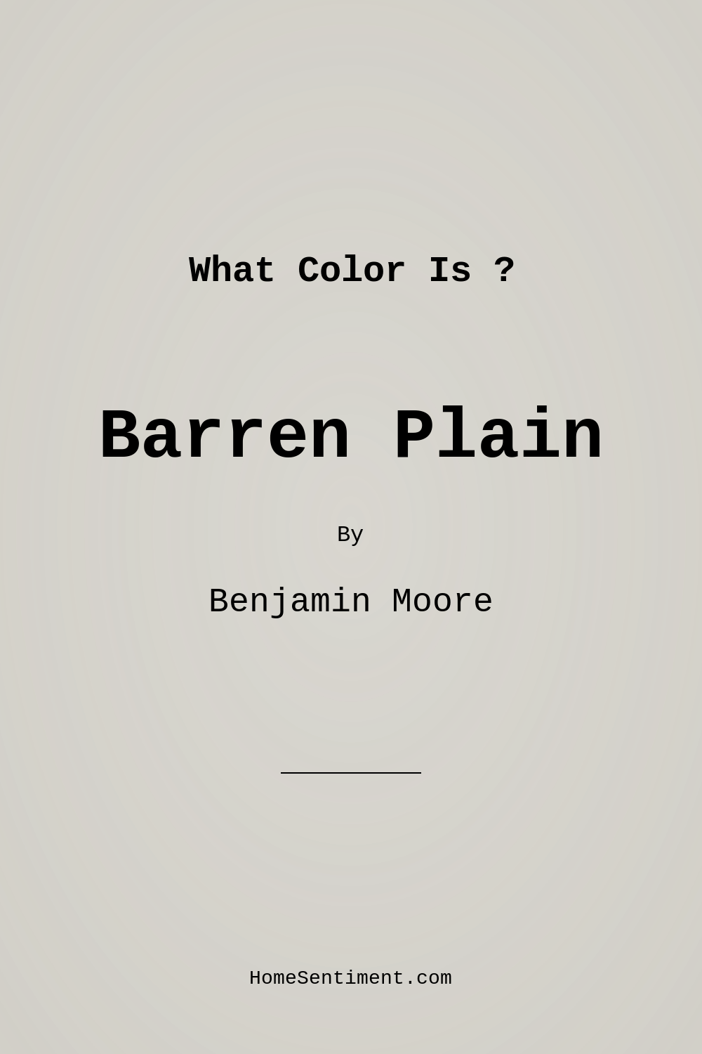 Barren Plain 2111-60 by Benjamin Moore