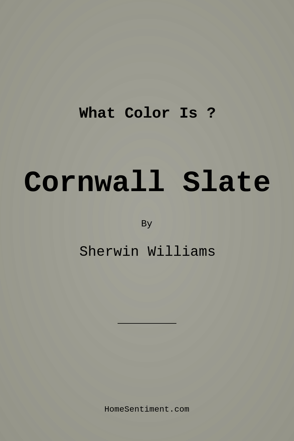 Cornwall Slate SW 9131 by Sherwin Williams