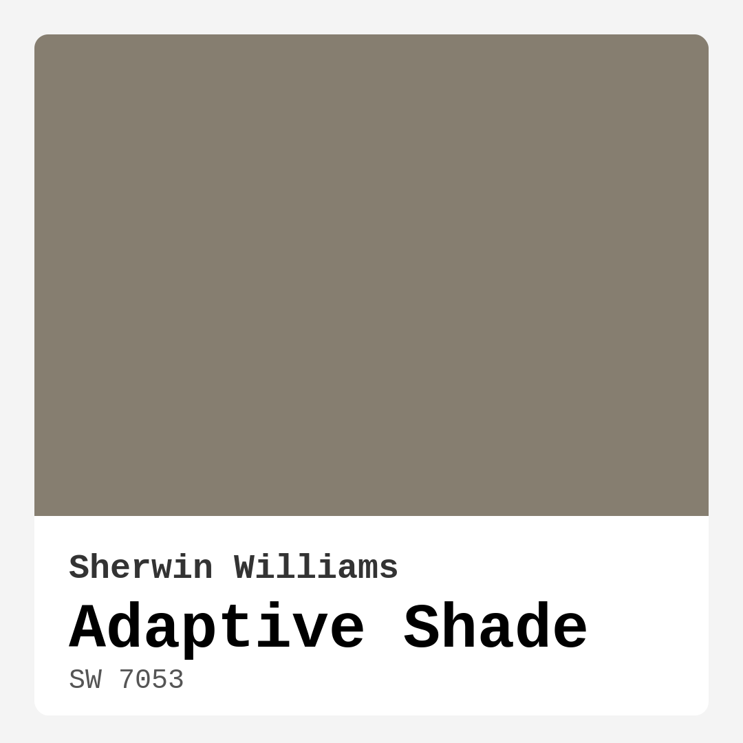 Adaptive Shade SW 7053 by Sherwin Williams