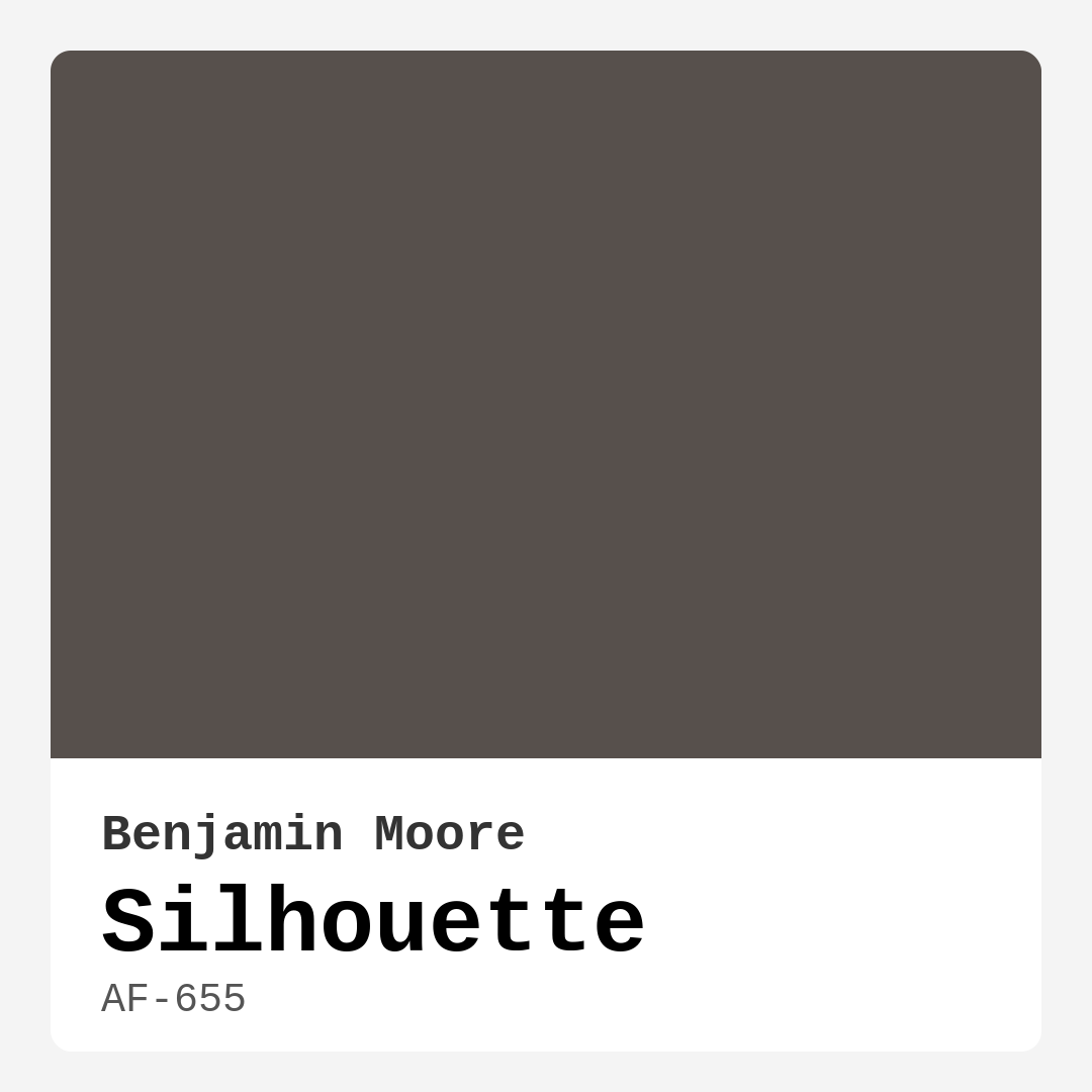 Silhouette AF-655 by Benjamin Moore